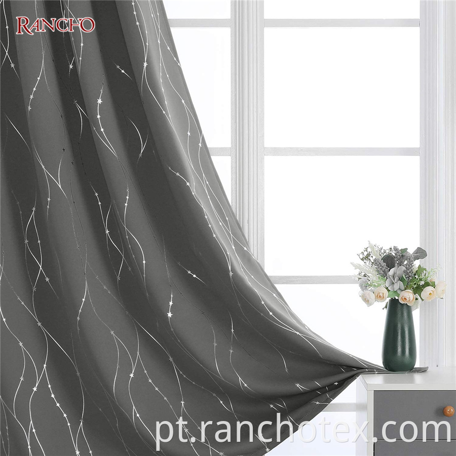 Foil Printing Window Curtain